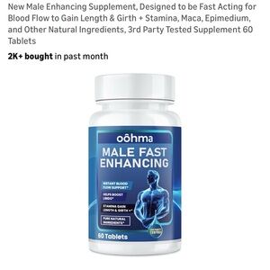 Male Fast Enhancing Supplement - Blue